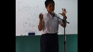 Public Speaking National Competition 2020 Qistina Impromptu Speech  Part 1 [upl. by Ahsaenat]