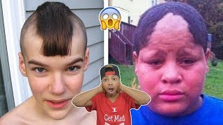 Top 10 Funniest HAIRCUT FAILS Worst Haircuts Caught On Camera [upl. by Ynatsyd]