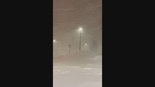 Blizzard Conditions In Fairbanks Alaska [upl. by Ecyle]