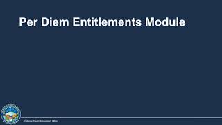 Authorizing Per Diem Expenses in DTS [upl. by Nelag559]