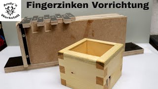 Wie geht das Fingerzinken mit der Oberfräse  einfache Vorrichtung selber bauen 🙂 [upl. by Leirad940]