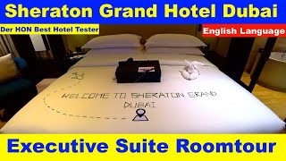 Sheraton Grand Hotel Dubai Review amp Tour of Room The Hotel Inspector hotelinspector [upl. by Orecul]