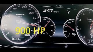 The Fastest S Class in the world  900HP BRABUS ROCKET S Class V12 Acceleration 0347kmh [upl. by Ainoet202]