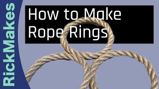 How to Make Rope Rings [upl. by Nosniv]