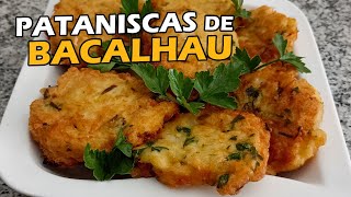 Pataniscas de Bacalhau  Receita Tradicional Portuguesa pataniscas bacalhau [upl. by Hume444]