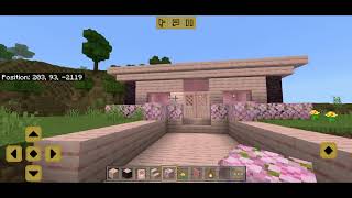 Minecraft House tutorialcherry blossom house buildnew house tutorial for Minecraft [upl. by Kerianne289]