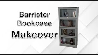 BARRISTER BOOKCASE MAKEOVER LAWYERS BOOKCASE RENOVATION FURNITURE MAKEOVER [upl. by Dranyer]