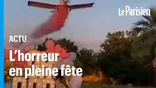 Mexique  crash dun petit avion lors dune « gender reveal » le pilote décède [upl. by Parry]