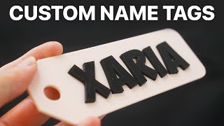 How to Design amp 3D Print Custom Name Tags [upl. by Hovey]