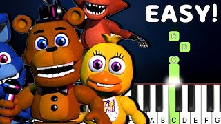 Balloras Music Box  Five Nights At Freddys Sister Location  EASY Piano Tutorial [upl. by Fabiano115]