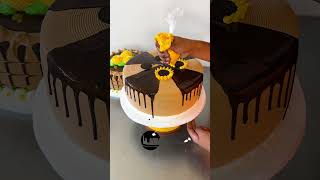 tutorial para decorar torta con ganache de chocolate [upl. by Jolee]