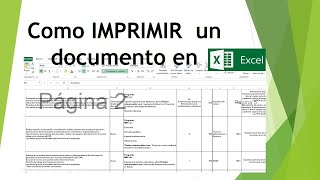 Como imprimir documentos grandes en Excel😣  configurar la impresión 😎🦾 [upl. by Sergeant]