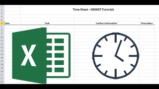 How to create a simple but effective time sheet  Microsoft Excel [upl. by Kylen897]