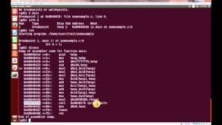 GDB Debugging  Displaying x86 Assembly from C program and stepping through instructions [upl. by Hercules]