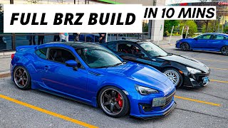 My 3 year dream supercharged BRZ build in 10 minutes [upl. by Nuahs]