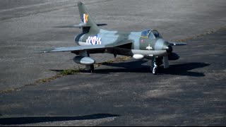 RC Turbine Model Jet Hawker Hunter Airport Dubendorf flight Video [upl. by Viva441]