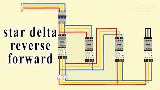 reverse forward star delta starter power wiring [upl. by Lamar]