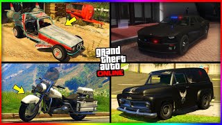 Como TENER estos 8 VEHICULOS OCULTOSSECRETOS en GTA 5 Online Slamvan policía amp MÁS CjpMystic [upl. by Olodort920]