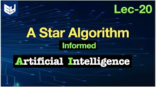 A Star algorithm  Informed search  Artificial intelligence  Lec20  Bhanu Priya [upl. by Alpheus]