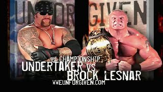 Undertaker vs Brock Lesnar Unforgiven 2002 Highlights [upl. by Bilat373]