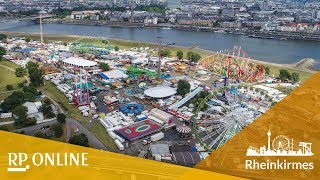 Die Düsseldorfer Rheinkirmes von oben [upl. by Oivaf]