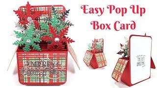 Pop Up Box Card Christmas Cards  Easy Pop Up Box Card [upl. by Fadil]