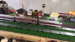 RUNNING A LONG TRAIN TESTING TRACK CHANGE TO SEE IF THE CHANGE WORKS O SCALE 1 [upl. by Richers758]