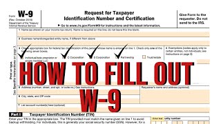 How to complete IRS W9 Form  W 9 Form with examples [upl. by Rafaelof]