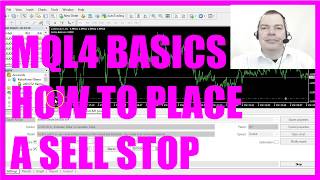 MQL4 TUTORIAL BASICS  17 HOW TO PLACE A SELL STOP [upl. by Ziwot]