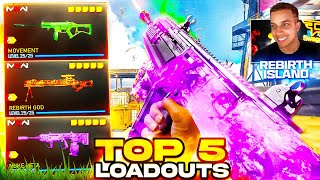 TOP 5 NEW META LOADOUTS in Warzone Rebirth Island Best Class Setups [upl. by Santoro]