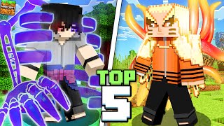 Top 5 Naruto Minecraft MODAddons For MCPE [upl. by Alym224]