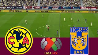 Club América vs Tigres UANL Finales 2023  Simulación Videojuego PES 2021 [upl. by Davena440]