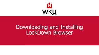 Downloading and Installing LockDown Browser [upl. by Aluk]