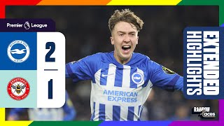 Extended PL Highlights Brighton 2 Brentford 1 [upl. by Esbenshade81]