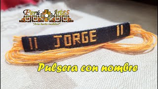 Cómo Hacer una PULSERA DE HILO con el Nombre de JORGE Fácil y Rápido [upl. by Hanny]