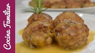 Receta de albóndigas con salsa de cebolla Javier Romero [upl. by River256]