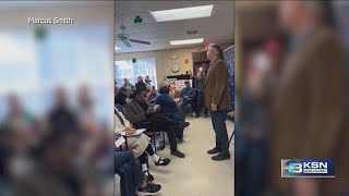 Senator Roger Marshall booed at Northwest Kansas town hall [upl. by Sidnal323]