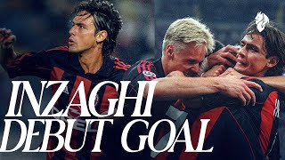 𝑷𝒊𝒑𝒑𝒐 𝑰𝑵𝒁𝑨𝑮𝑯𝑰s First Goal  AC Milan 52 Fiorentina  Full Match  Serie A 200102 [upl. by Elleinwad301]