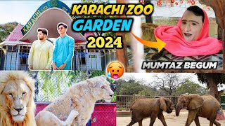 Karachi Zoo 2024  Visit First Time In Life  Maza A Gaya Zoo Main Chhota Baloch vlogs [upl. by Nimoynib783]