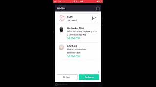 Coin App to XYO tokens first redemption How To Redeem your coin [upl. by Einafit438]