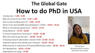 How to pursue a PhD in USA  The Global Gate [upl. by Iras931]