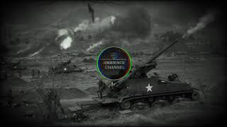 RELAXING RAIN WITH DISTANT ARTILLERY wBATTLE AMBIENCE  AMBIENCE CHANNEL [upl. by Aihseyk796]