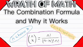 The Combination Formula and Why it Works  Combinatorics Combinations and Permutations [upl. by Sherline]