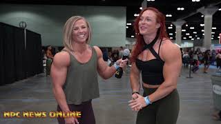 2019 LA FIT EXPO IFBB Womens Physique Pros Brooke Walker amp Katie Lee [upl. by Modeerf]