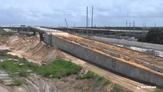 Florida DOT I4 Connector Project TimeLapse [upl. by Aliuqat]