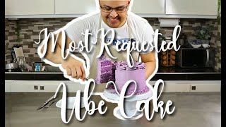 Ubelicious UBE CAKE Recipe Dense Cake [upl. by Gamal]