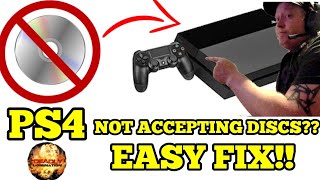 PS4 WONT ACCEPT DISCS  EASY FIX [upl. by Kynthia860]