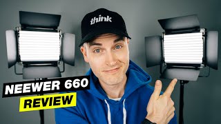 Best Lighting for YouTube Videos Under 150 Neewer 660 LED Panel Review [upl. by Imis]