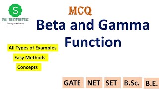 Beta and Gamma Function mcq questions  beta and gamma functions engineering mathematics problems [upl. by Mukul]