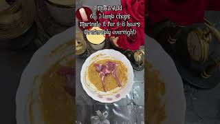 Lamb chops recipe lambchops food shorts [upl. by Aliuqahs532]